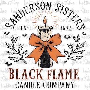 Black Flame Witches Sisters Png, Halloween Witch Png, Fall Pumpkin Png, Retro Halloween Png, Halloween Candle, Trick Or Treat, Spooky Season
