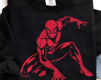 Vintage Spider Hero Png, New Movie Superhero Png, Retro Comic Cover Art, 90s Inspired Movie Shirt Design, Family Vacation Png, Boy Shirt Png