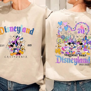 Disneyland 70周年記念 ロングTシャツ Disneyland Resort 70th Anniversary ''Celebrate Happy'' Long
