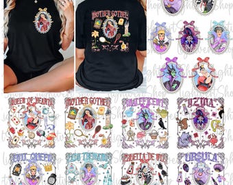 Villain Clipart Bundle, Female Villain Png,  Villain Characters Png, Mean Girls Club, Coquette Frame Png, Digital Download