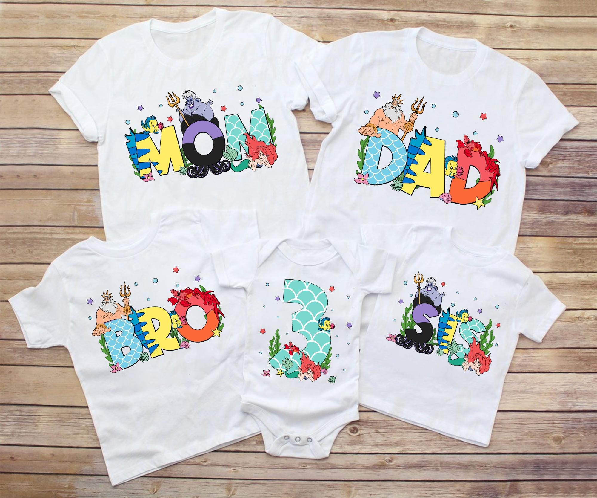 Camiseta papá sirena - Etsy México, image size:2000x1666