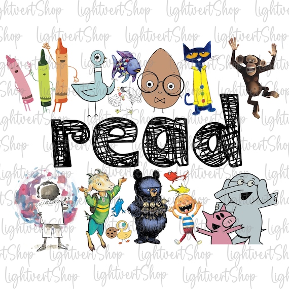 Read Children's Books Teacher Png, Teacher Life Png, Cute Teacher Shirt Png, Kindergarten Shirt Gift For Teacher,Teacher Cartoon Sublimation