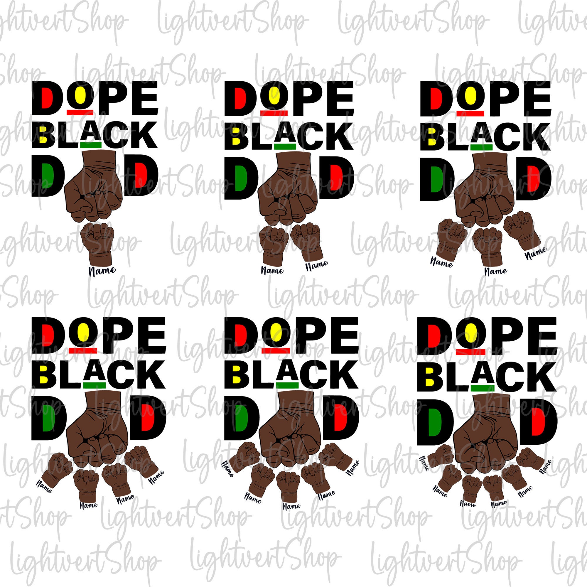 Benutzerdefinierte Dope Black Dad svg, Fist Bump Set svg, Papa Hand Fist Bump svg, Vatertag svg, schwarzer Vater, Dad Juniteenth svg, Emanzipation