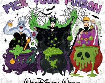 Elige tu veneno para Halloween (PNG), villano vintage de Halloween (PNG), ambiente espeluznante, ambiente de villano, escuadrón de Halloween, villano (PNG), archivo digital