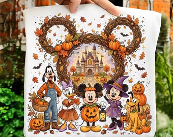 Fall Mouse and Friends Png, Cartoon Fall Autumn Png, Pumpkin Harvest Png, Fall Vibes Png, Tis The Season Png, Autumn Png, Instant Download