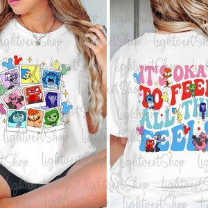 It's Okay To Feel All The Feels Png Bundle, Mental Health Png, Para BCBA ABA, Cartoon Emotions Friends, Family Vacation Png, Speech Therapy