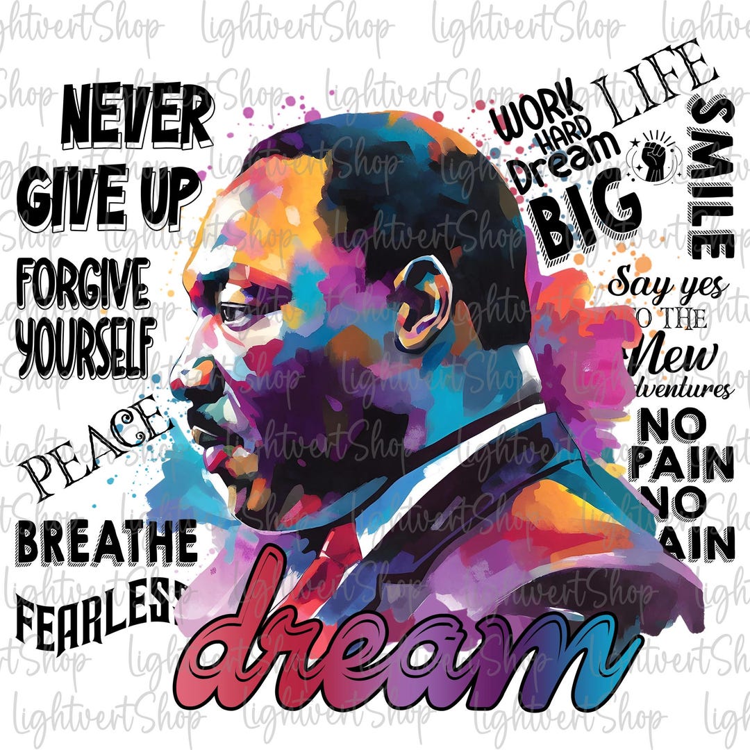 Watercolor Martin Luther King Png, Black History Png, African American ...