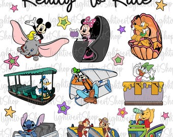 Funny Mouse Ready To Ride Vehicles Shirt Png, Animal Kingdom Png, Matching Family Trip Png, Family Vacation 2026 Png
