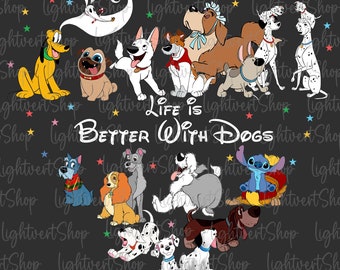 Life Is Better With Dogs Png, Family Trip 2026 Png, Dog Lover Shirt, Vacay Mode Png, Family Vacation Png, Magical Kingdom, Best Day Ever Png