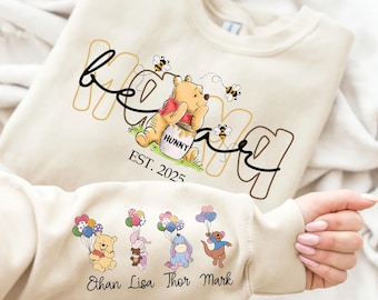 Felpa personalizzata Mama Bear PNG, Maglietta personalizzata per la festa della mamma PNG, Maglietta Mama Bear PNG, Maglietta personalizzata per bambini Mama PNG, Regalo per la festa della mamma PNG