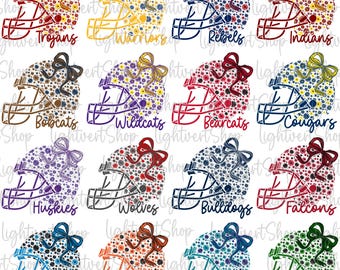 Floral Football Helmet Png, Boho Floral Mascot Team Png, CUSTOM Mascot Team Png, School Spirit Mascot Png, Game Day Football Png, Sport Png
