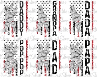 Grandpa Png Bundle, Dad, Dada, Pop pop, Papa, Daddy Png, Father's Day Png, America Flag Png, Custom Fist Bump Set Png, Father Hand, Kid Hand