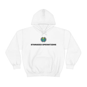 Starseed Operations White Hoodie