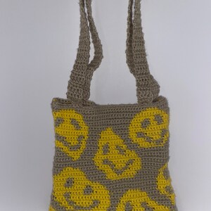 Hand Made Smiley Face Shoulder Bag Full Bag