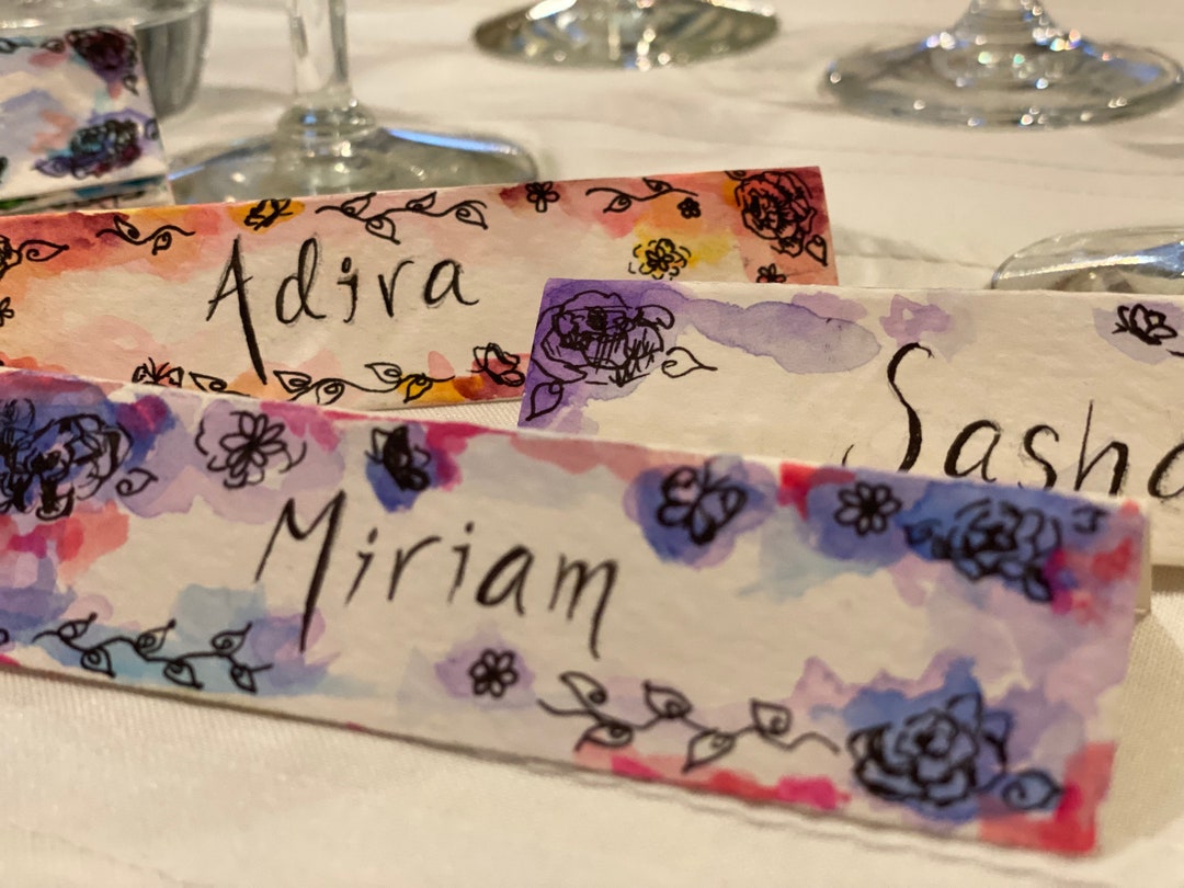 Hand Drawn Custom Place Cards - Etsy
