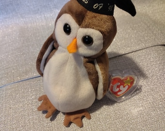 Very rare wise owl beanie baby mint condition bought new and saved as a collector’s piece