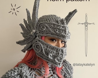 crochet knight helm pattern
