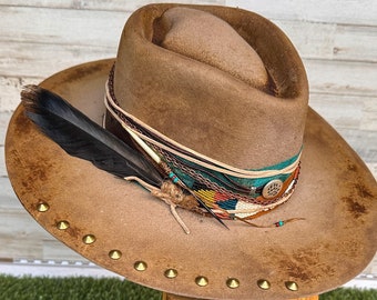 Teton Fur Felt Rancher Hat – Custom Order, Arrowhead Crown