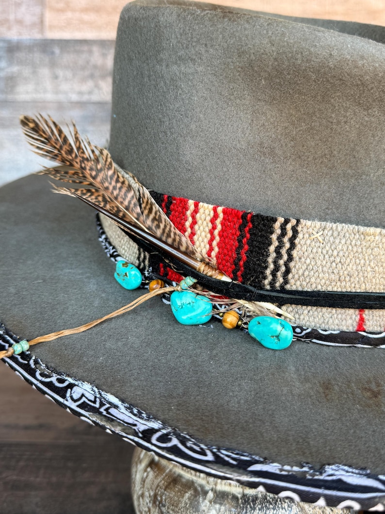 Zuni Nomad - Handmade 100% Beaver Felt Cowboy Hat – Western Weight - Must Be Kustom-Ordered. This is an example of what I can make for you. image 3