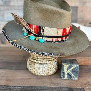 Zuni Nomad - Handmade 100% Beaver Felt Cowboy Hat – Western Weight - Must Be Kustom-Ordered. This is an example of what I can make for you. image 2