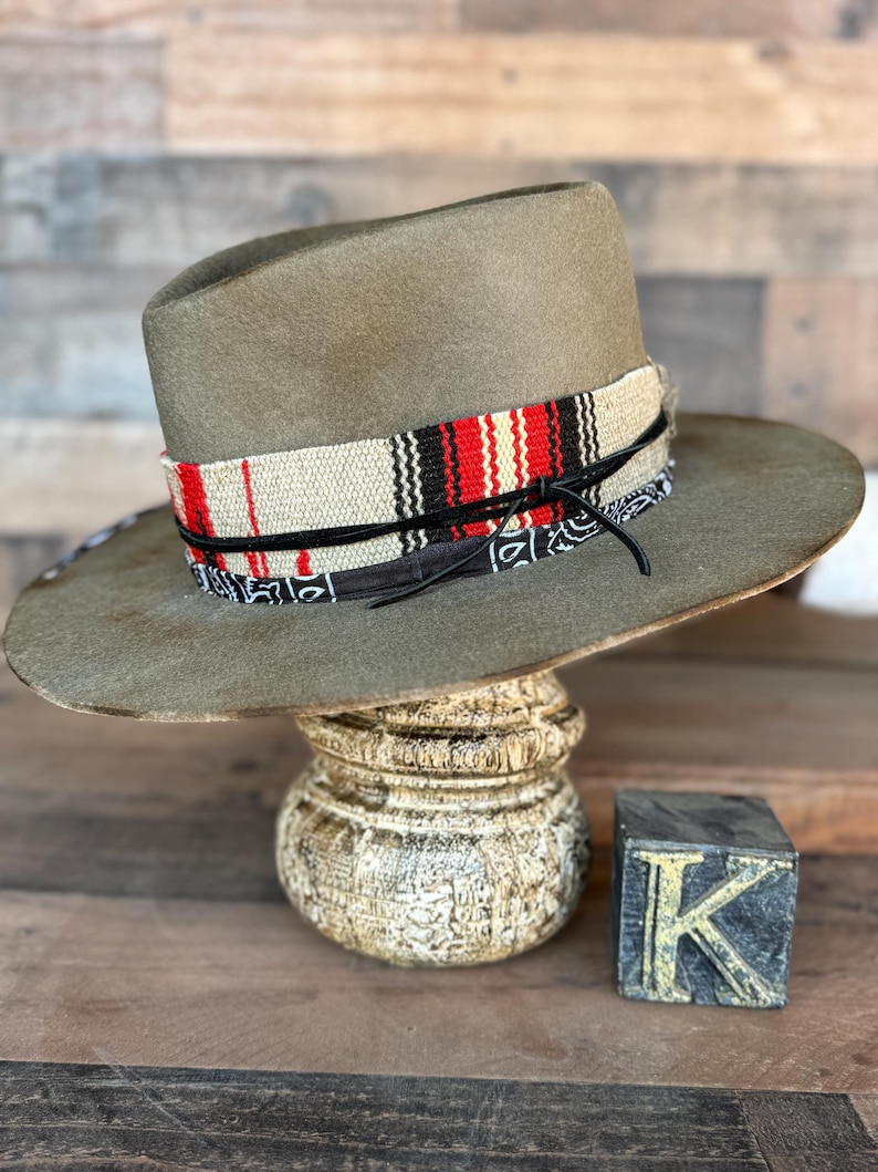 Zuni Nomad - Handmade 100% Beaver Felt Cowboy Hat – Western Weight - Must Be Kustom-Ordered. This is an example of what I can make for you. image 4