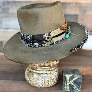 Zuni Nomad - Handmade 100% Beaver Felt Cowboy Hat – Western Weight - Must Be Kustom-Ordered. This is an example of what I can make for you. image 8