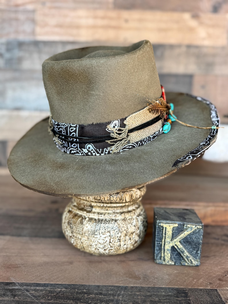 Zuni Nomad - Handmade 100% Beaver Felt Cowboy Hat – Western Weight - Must Be Kustom-Ordered. This is an example of what I can make for you. image 8