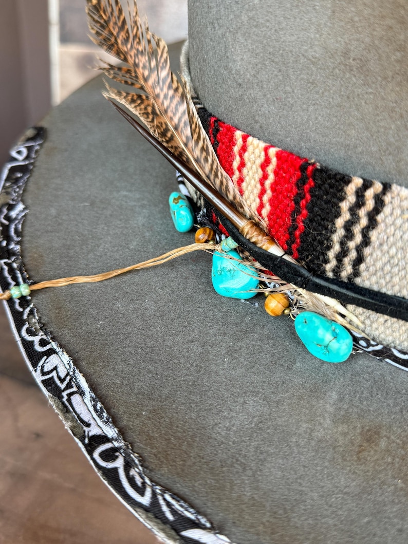 Zuni Nomad - Handmade 100% Beaver Felt Cowboy Hat – Western Weight - Must Be Kustom-Ordered. This is an example of what I can make for you. image 5