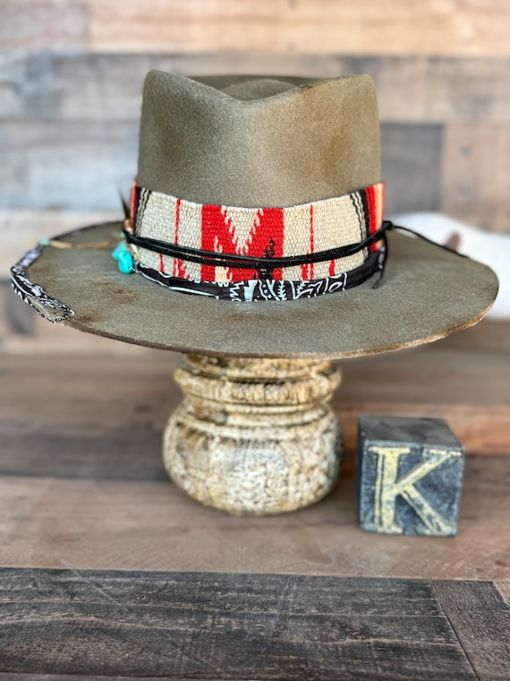 Zuni Nomad - Handmade 100% Beaver Felt Cowboy Hat – Western Weight - Must Be Kustom-Ordered. This is an example of what I can make for you.