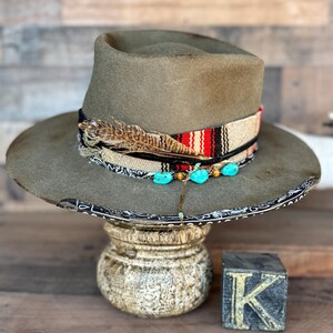 Zuni Nomad - Handmade 100% Beaver Felt Cowboy Hat – Western Weight - Must Be Kustom-Ordered. This is an example of what I can make for you. image 7