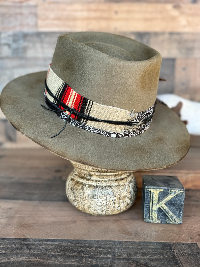 Zuni Nomad - Handmade 100% Beaver Felt Cowboy Hat – Western Weight - Must Be Kustom-Ordered. This is an example of what I can make for you. image 9