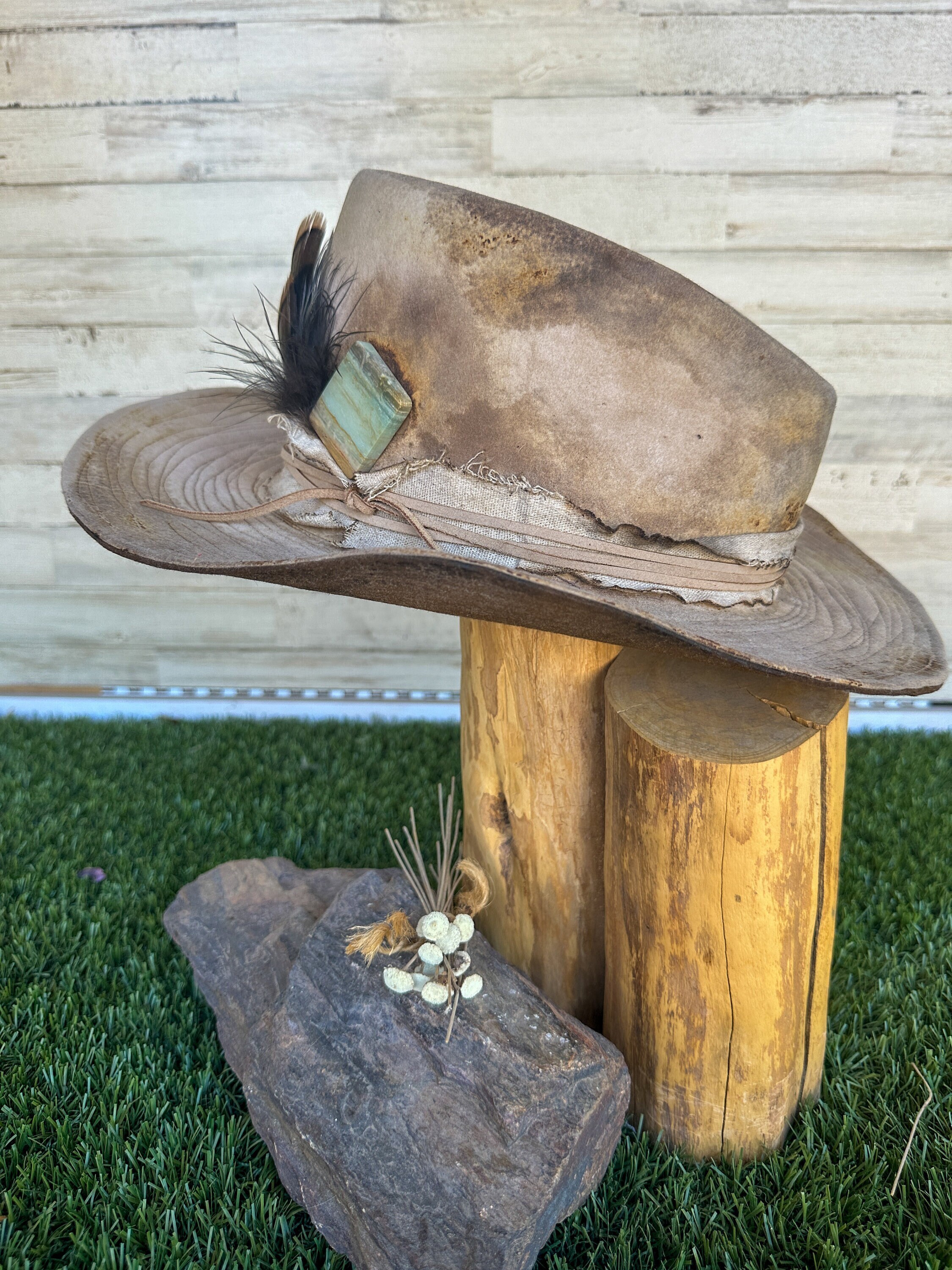 Western Cowboy Hat - Felt Rodeo Gus Hat with Bull Horn Decor Western Felt Gus Hats - Etsy main image 4