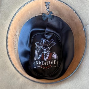 Zuni Nomad - Handmade 100% Beaver Felt Cowboy Hat – Western Weight - Must Be Kustom-Ordered. This is an example of what I can make for you. image 10