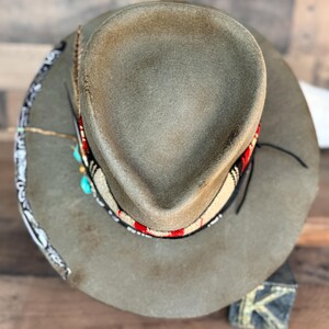 Zuni Nomad - Handmade 100% Beaver Felt Cowboy Hat – Western Weight - Must Be Kustom-Ordered. This is an example of what I can make for you. image 6