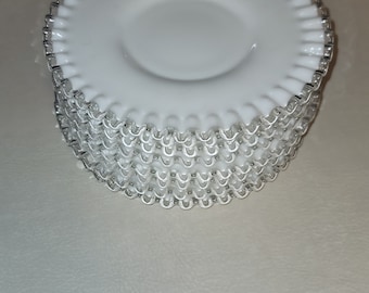 Fenton Hobnail Silvercrest Cake Plates