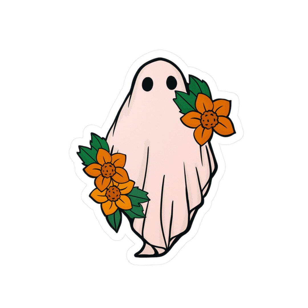 Blushing Ghost Vinyl Decals Etsy