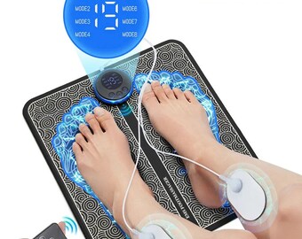 New Pain Relief Foot Massage Pad Blood Circulation USB Rechargeable Portable Home Foot Massager Pad Relaxation