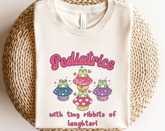 Cute Pediatric Nurse Shirt, Baby Frogs Pediatrics Tshirt, Gift for Peds Nurse Practitioner, Children's Nurses, PICU Nurse, PEDS Nursing