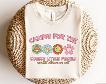 NICU Nurse Shirt, Cute Flowers NICU Nurse T-shirt, NICU Nurse Gift, Neonatal Intensive Care Unit T shirt, Nicu Nurse Tee