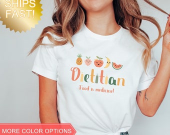 Food Is Medicine Registered Dietitian Shirt, Gift for Nutritionist, Dietitian T-Shirt, Nutritionist Shirt