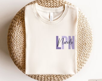 LPN shirt, aangepaste LPN verpleegster T-shirt, RN verpleegster tshirt, Lpn verpleegkundige waardering geschenk, gelicentieerde praktische verpleegster T shirt, Lpn verpleegster Tee