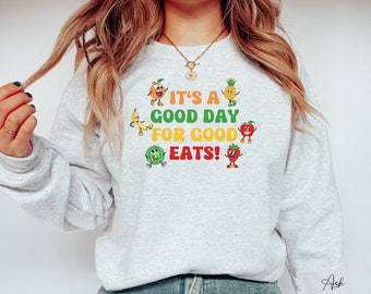 Retro Healthy Foods Sweatshirt, Dietitian Sweater, Nutritionist Sweatshirt, Dietitian Gift, RDN Shirt, Holistic Shirt, Health and Wellness