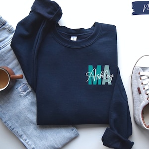 MA Nurse Sweatshirt, Custom MA Nurse Sweater, MA Nurse Gift, Nurse Appreciation Gift, Medical Assistant Crewneck, Ma Nurse Sweater
