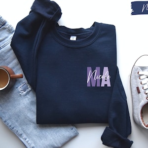 MA Nurse Sweatshirt, Custom MA Nurse Sweater, MA Nurse Gift, Nurse Appreciation Gift, Medical Assistant Crewneck, Ma Nurse Sweater