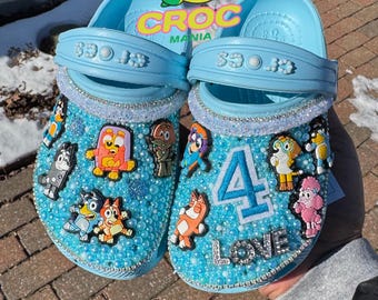 Blinged Toddler Girl Crocs