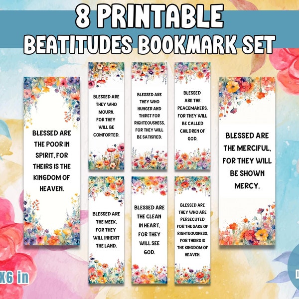 Beatitudes Bookmark - Etsy