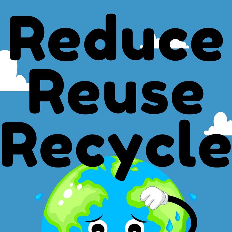 Reduce Reuse Recycle Poster - Etsy