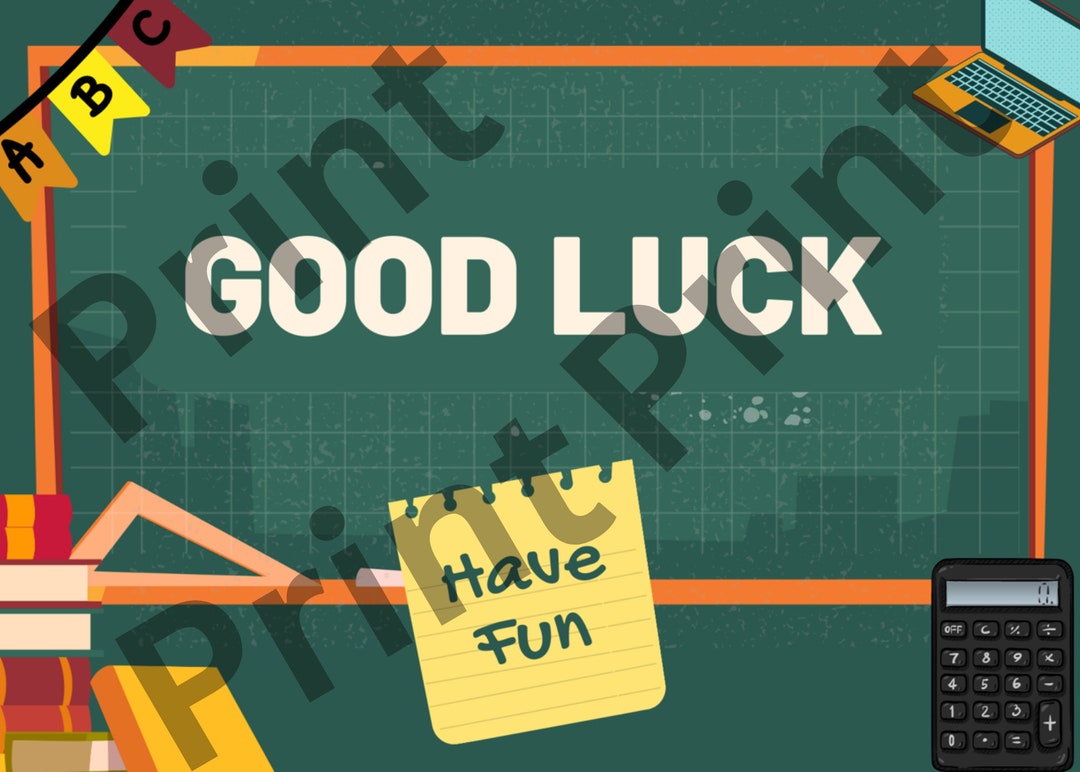 Colorful Luck: Good Luck Digital Download Card - Etsy