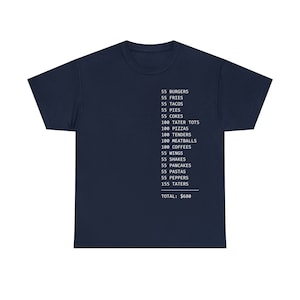 55 Burger 55 Pommes - I Think You Should Leave - Dunkle Farben Unisex Heavy Cotton T-Shirt