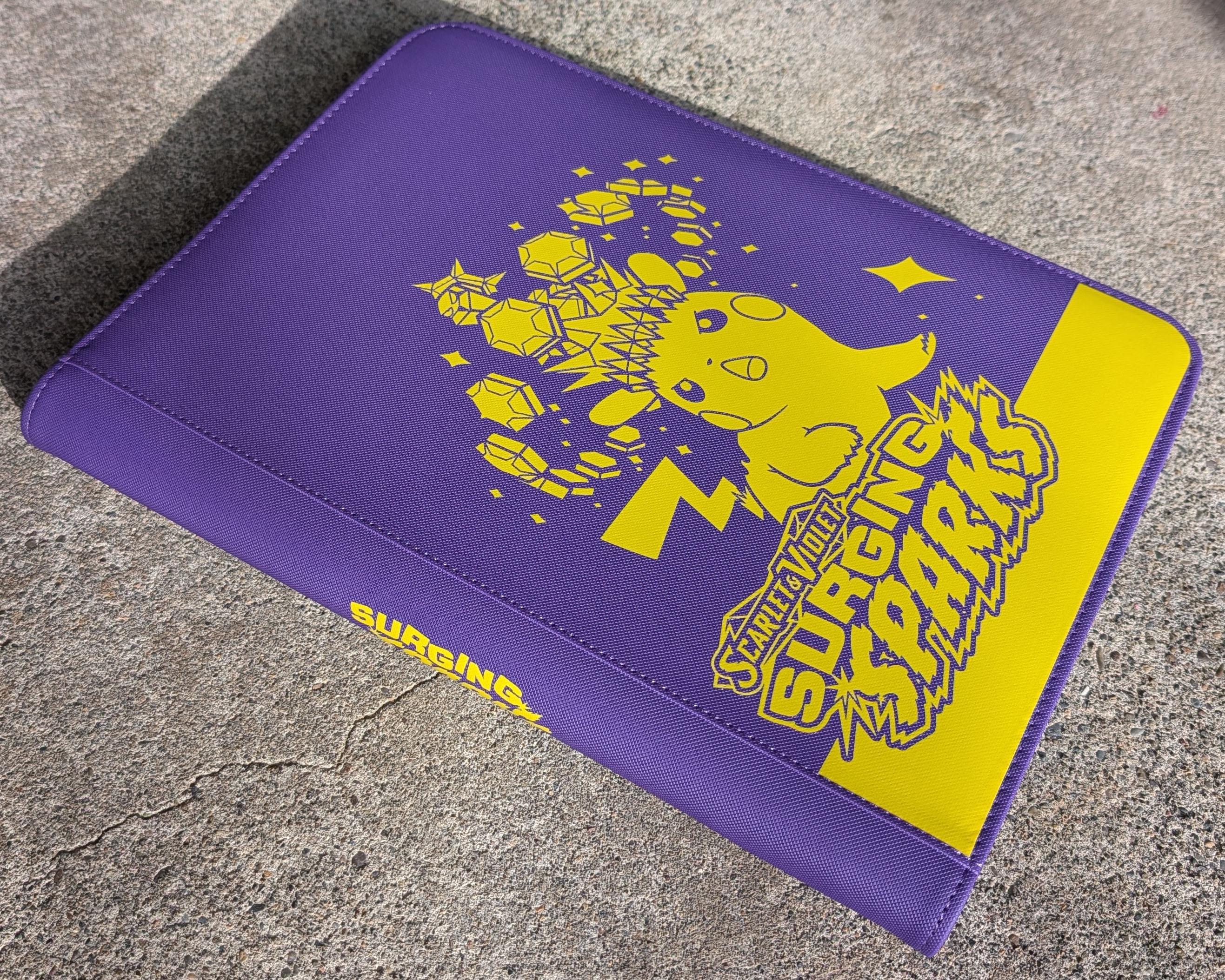 Zipper Binder for Pokemon Cards - Surging Sparks - Etsy